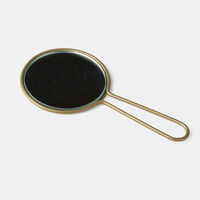 Glass Round Hand Mirror