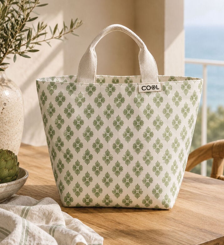 Home Deco and More Patterned Cooling Lunch Bag, Packshot View