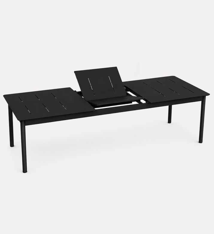 Home Deco and More Aluminum Butterfly-extension Dining Table, Anthracite, Packshot View