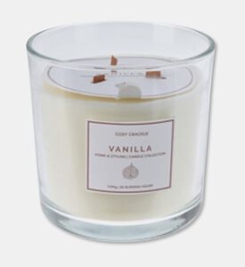 Home Deco and More Wooden Wick Scented Candle, Packshot View
