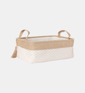 Canvas Jute Storage Basket