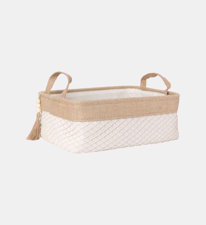 Canvas Jute Storage Basket