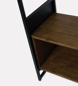 Home Deco and More Judy Pine Wood Half Shelf, Packshot View