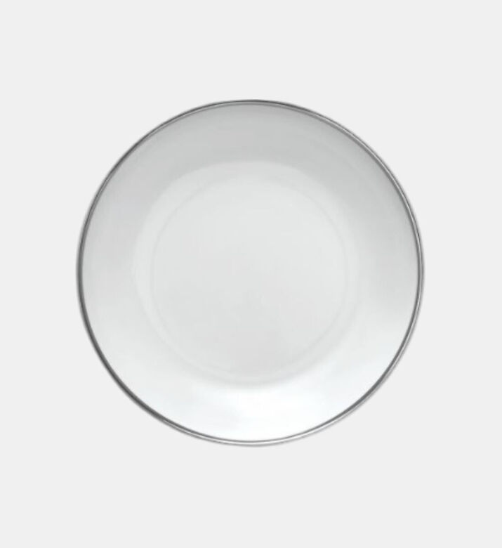 Guy Degrenne Galon Platine Porcelain Soup Plate, Packshot View