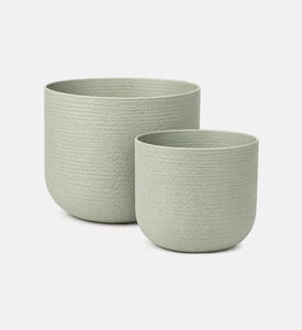 Home Deco and More Metal 2-lights Planters Set, Packshot View