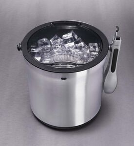 Steel Ice Bucket Tong Set