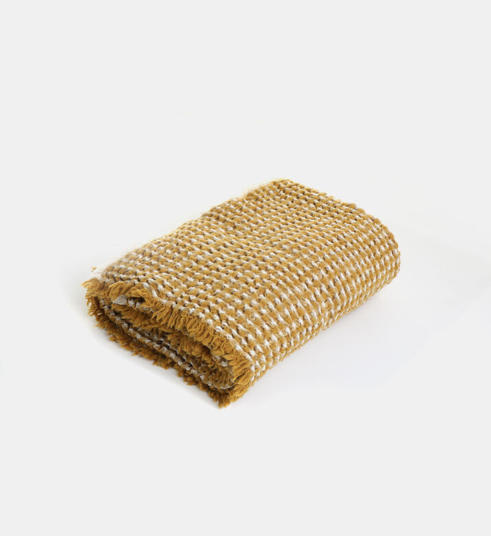 Honey Waffle Cotton Wool Throw