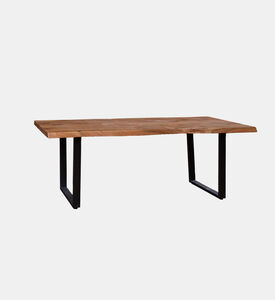 Home Deco and More Edge Wood Dinning Table, Packshot View