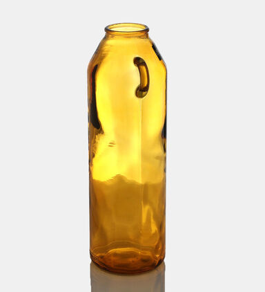 Glass Cylinder Handled Vase