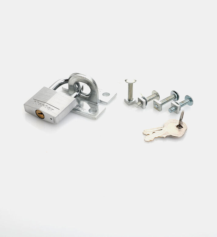 Master Lock Stainless Steel Bolt Clamp Lock Set, Packshot View