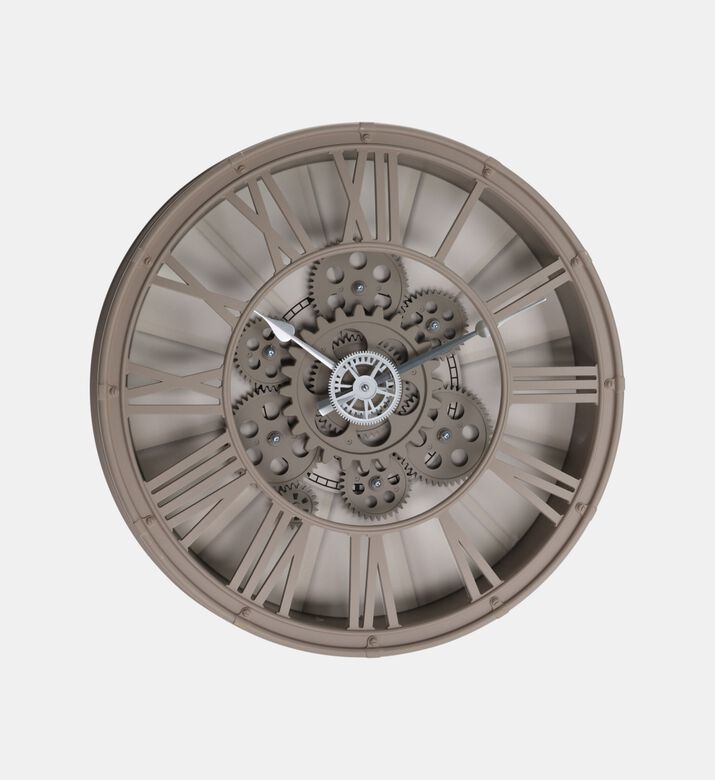 Roman Number Moving Gears Wall Clock