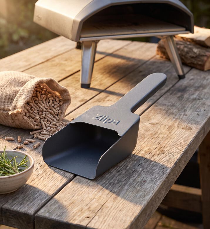 Ziipa Melfa Pellet Steel Shovel, Grey, Packshot View