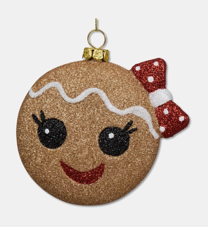 Kaemingk Shatterproof Glitter Gingerbread Ornaments Set, Packshot View