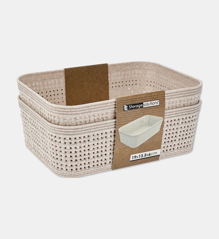 Home Deco and More Rectangular-shaped 2-piece Basket Set, Packshot View