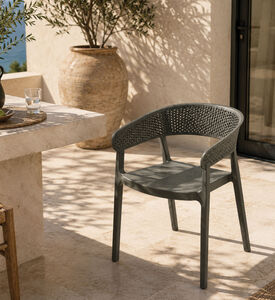 Home Deco and More Stackable Uv-resistant Chair, Green, Packshot View