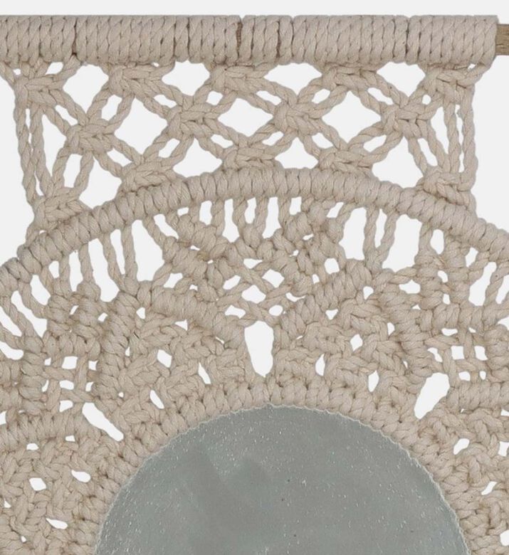 Macram Cotton Wall Mirror