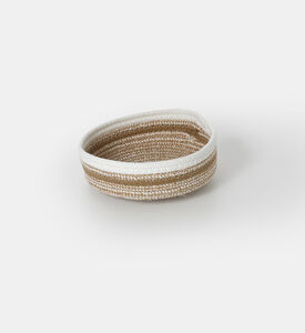 Home and Styling Cotton Baskets, Beige, 25-cm, Packshot View