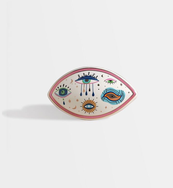Home Deco and More Eye Arabesque Ceramic Wall Decoration, Packshot View