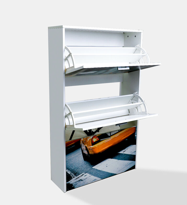 New York Three Drawers Shoe Cabinet