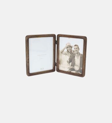 Mango Wood 2 Photo Foldable Frame