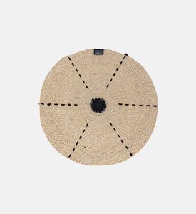Round Seagrass Placemat With Contrasted Circle