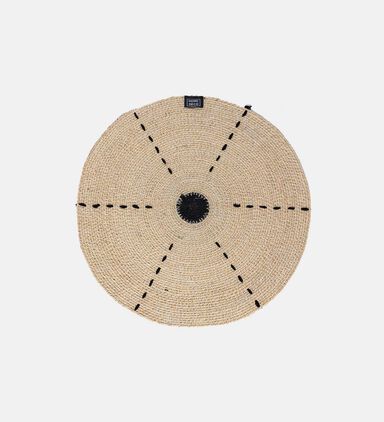 Round Seagrass Placemat With Contrasted Circle