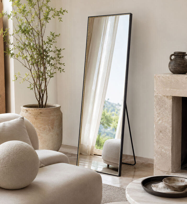 Home Deco and More Full-length Lighted Standing Mirror, Packshot View