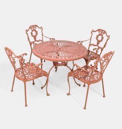 Bistro Dining Table With 4 Chairs Red
