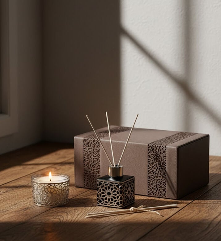 Nour Bougie Estrada Box Candle, Packshot View