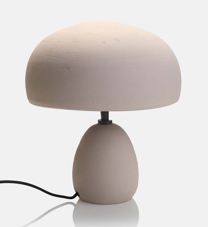 Home Deco and More Kumaar Iron Terracotta Table Lamp, Beige, Packshot View