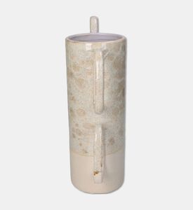 Kersten Beige Ceramic Vase With Handles, Packshot View