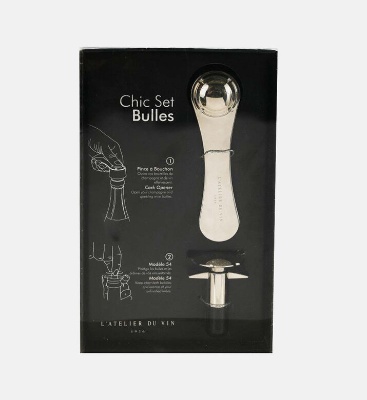 Atelier du Vin Stainless Steel Bubbles Set, Packshot View