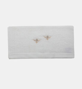Home Deco and More Bee Cotton Terry Towel, White, 100x150-cm, Packshot View
