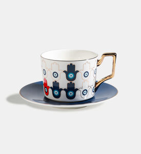 Home Deco and More Eye Coffee Cup Tray Ceramic Set, Packshot View