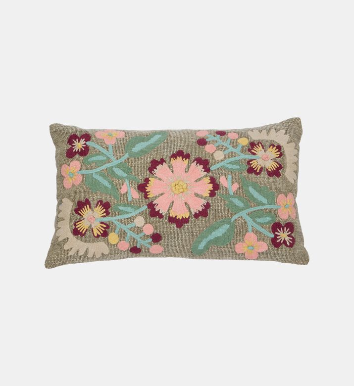 Carmen Embroidered Throw Pillow 35x60 Cm