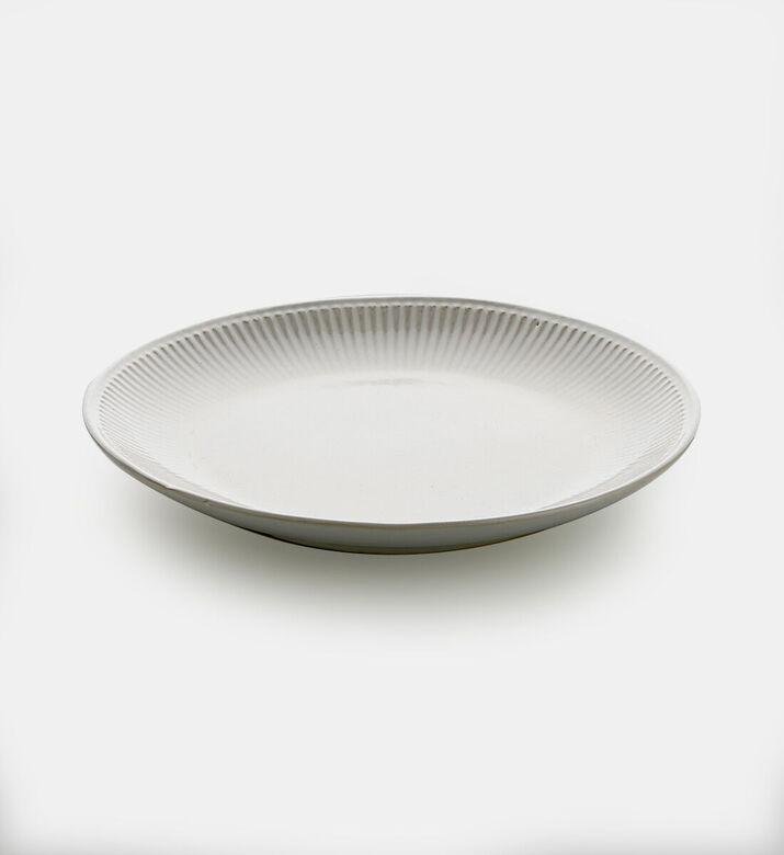 Home Deco and More Gradient Ribbed-edge Dinner Plate, Packshot View