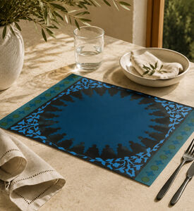 Images D'Orient Mosaic Blue 2-piece Placemat Set, Packshot View