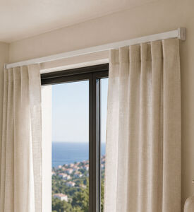 Headbourne Adj Metal Curtain Rail, White, 120-cm, Packshot View