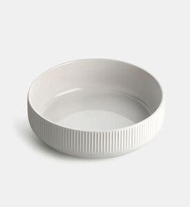 Home Deco and More Ceramic Ribbed Bowl, Packshot View