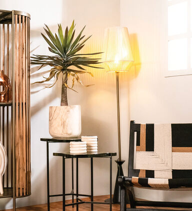 Paulownia Ribbed Candle Holder