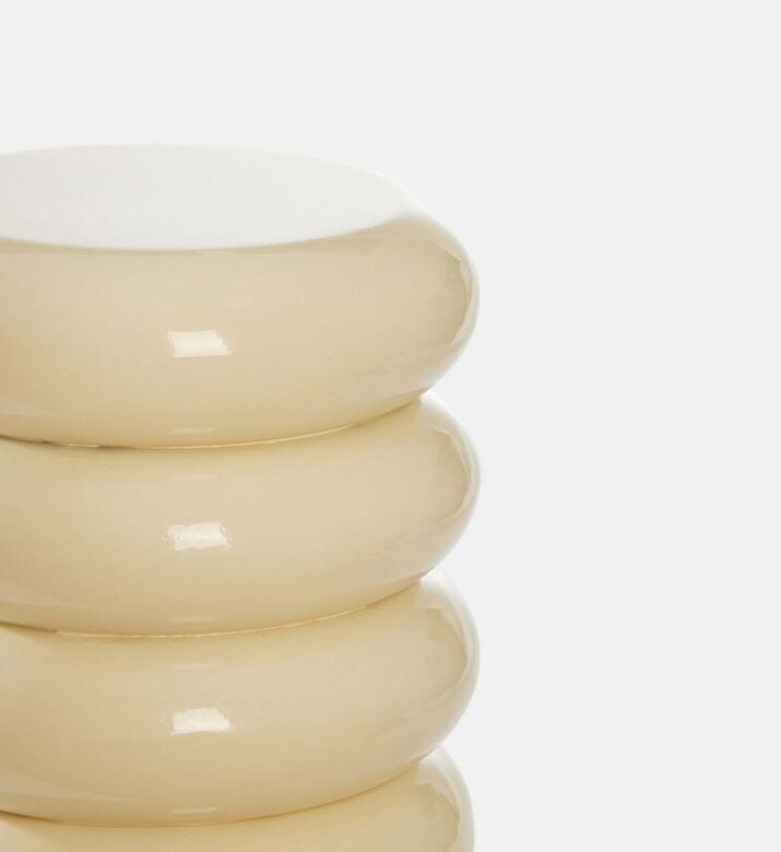 Light and Living Mirogi Segmented Table, Cream, 30x40-cm, Packshot View