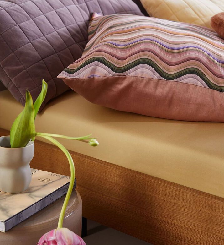 Essenza Sol Cotton Satin Duvet Cover, Pink, 240x220-cm, Packshot View