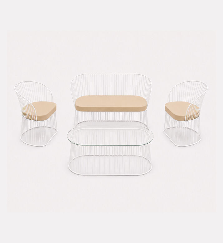 Home Deco and More Uma White Salon Set, Packshot View