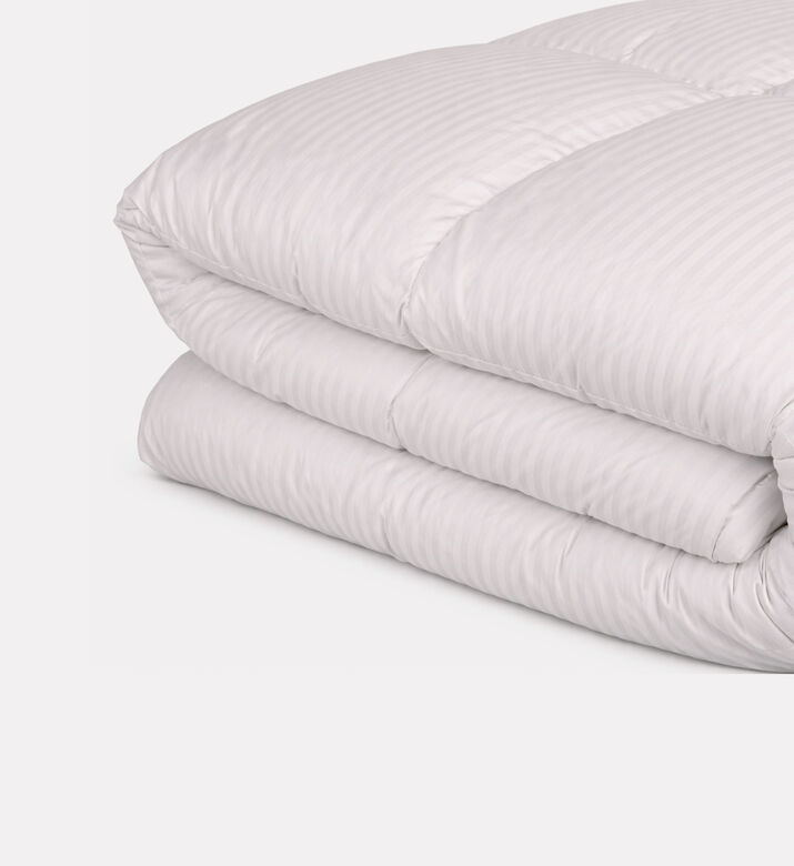 Home Deco and More Cotton Sateen Fibre Duvet, White, 160x200-cm, Packshot View