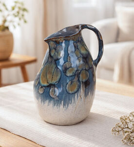 Kersten Fine Earthernware Handled Painted Vase, Packshot View