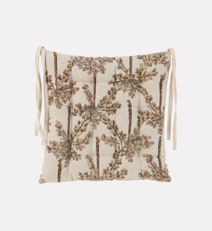 Home Deco and More Palm-print Chair Pad, Packshot View