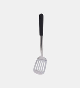 Excellent Houseware Stainless Steel Slotted Spatula, 35-cm, Black, Packshot View