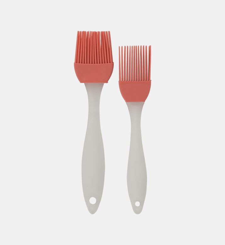 Excellent Houseware Silicone 2-piece Brushes Set, Red, Packshot View