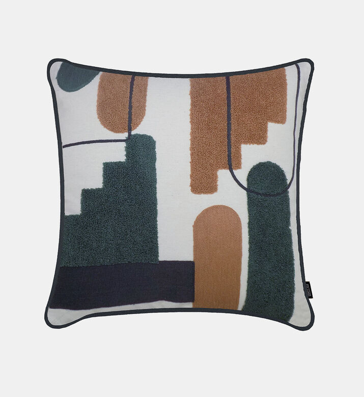 Svara Cotton Square Filled And Vaccumed Cushion