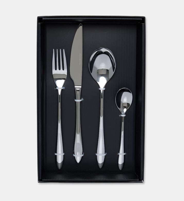 Home Deco and More Forge Stainless Steel 18/0 Shiny-finish 24 Piece Cutlery Set, Packshot View